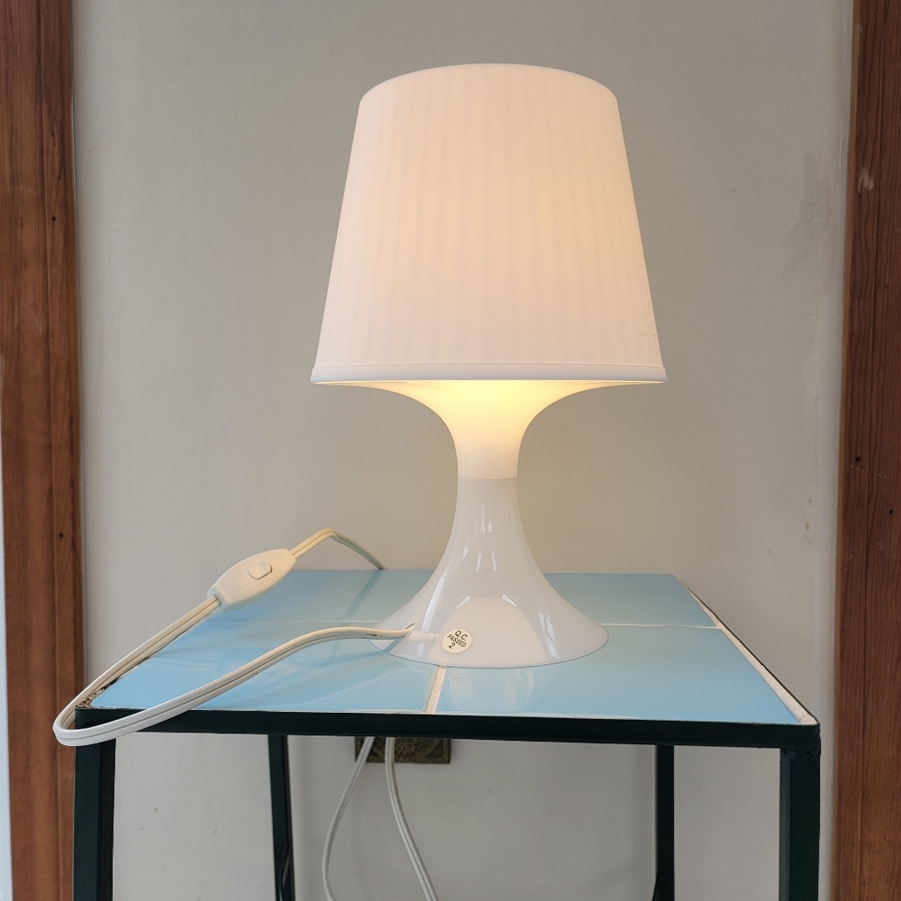 White Bedside Lamp